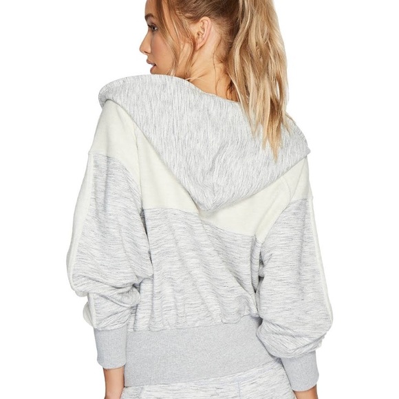 Free People Tops Movement Mixed Knit Hoodie Poshmark